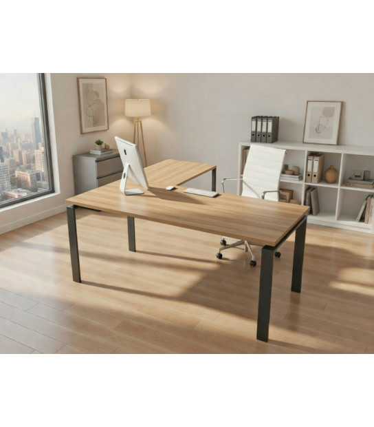 Mesa de escritório Ofiplus Classic com asa ML