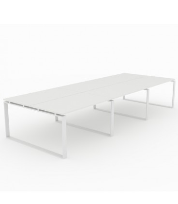 Mesa Bench Modern de 6 puestos de trabajo