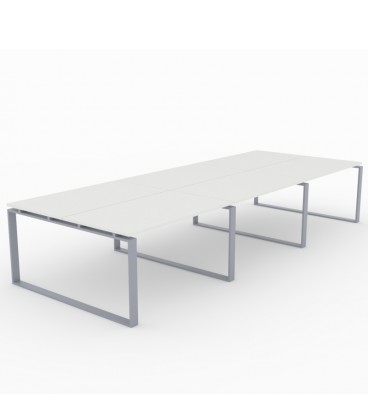 Mesa Bench Modern de 6 puestos de trabajo