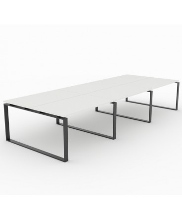 Mesa Bench Modern de 6 puestos de trabajo