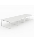 Mesa Bench Modern de 8 puestos de trabajo