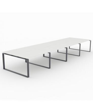Mesa Bench Modern de 8 puestos de trabajo