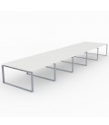 Mesa Bench Modern de 10 puestos de trabajo