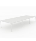 Mesa Bench Contour de 6 puestos de trabajo