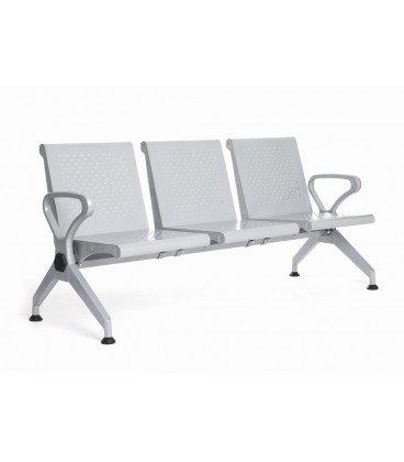 Bancada asiento y respaldo metálico HAWAI 3P
