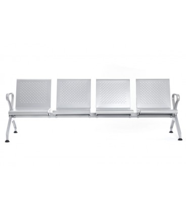 Bancada asiento y respaldo metálico HAWAI 4P