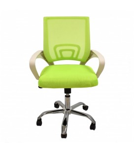 【Sillón de oficina FISS NEW blanco malla y tejido color】Mejor Precio 2