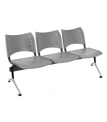 【Bancada con asiento y respaldo en polipropileno BANCADA POLI-3】
