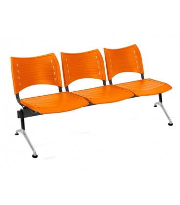 【Bancada con asiento y respaldo en polipropileno BANCADA POLI-3】