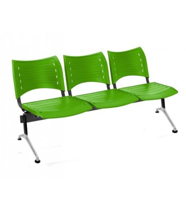 【Bancada con asiento y respaldo en polipropileno BANCADA POLI-3】