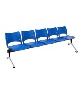 【Bancada con asiento y respaldo en polipropileno BANCADA POLI-5】 2
