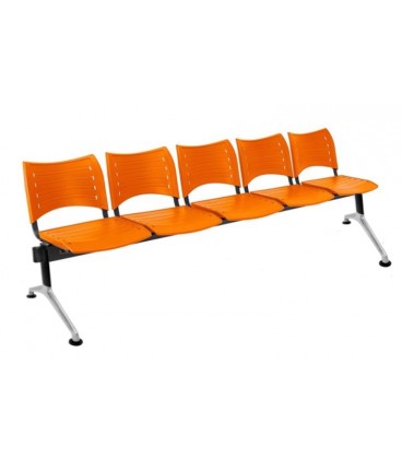【Bancada con asiento y respaldo en polipropileno BANCADA POLI-5】