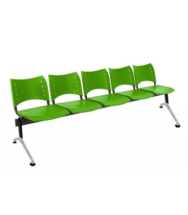 【Bancada con asiento y respaldo en polipropileno BANCADA POLI-5】