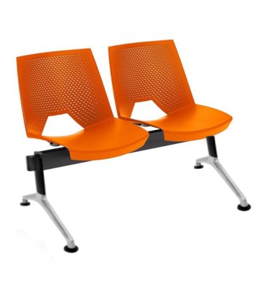 Bancada carcasa monoblock polipropileno, respaldo perforado BANCADASTRIKE-2