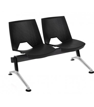 Bancada carcasa monoblock polipropileno, respaldo perforado BANCADASTRIKE-2
