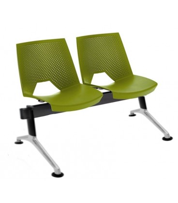 Bancada carcasa monoblock polipropileno, respaldo perforado BANCADASTRIKE-2