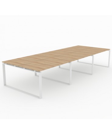 Mesa Bench Modern de 6 puestos de trabajo