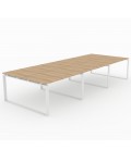 Mesa Bench Modern de 6 puestos de trabajo