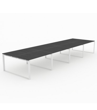 Mesa Bench Modern de 8 puestos de trabajo