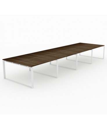 Mesa Bench Modern de 8 puestos de trabajo