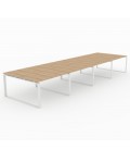Mesa Bench Modern de 8 puestos de trabajo
