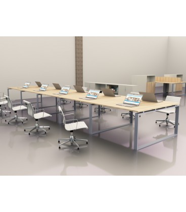 Mesa Bench Modern de 10 puestos de trabajo