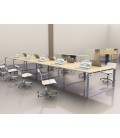Mesa Bench Modern de 10 puestos de trabajo