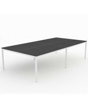 Mesa Bench Contour de 4 puestos de trabajo