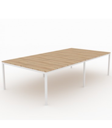 Mesa Bench Contour de 4 puestos de trabajo