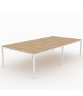 Mesa Bench Contour de 4 puestos de trabajo