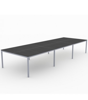 Mesa Bench Contour de 6 puestos de trabajo