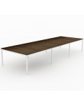 Mesa Bench Contour de 6 puestos de trabajo