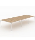 Mesa Bench Contour de 6 puestos de trabajo