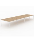 Mesa Bench Contour de 8 puestos de trabajo