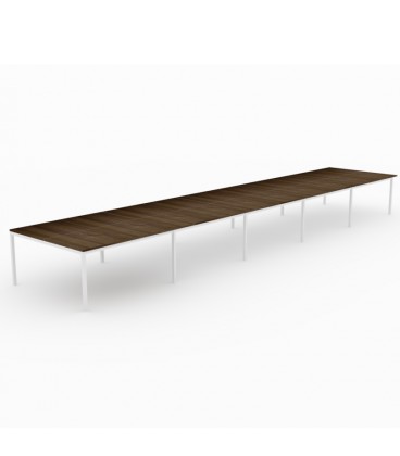 Mesa Bench Contour de 10 puestos de trabajo