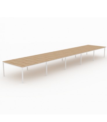 Mesa Bench Contour de 10 puestos de trabajo