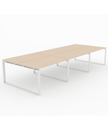 Mesa Bench Modern de 6 puestos de trabajo