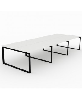 Mesa Bench Modern de 6 puestos de trabajo 2