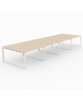 Mesa Bench Modern de 8 puestos de trabajo