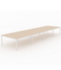 Mesa Bench Contour de 8 puestos de trabajo