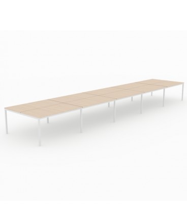 Mesa Bench Contour de 10 puestos de trabajo