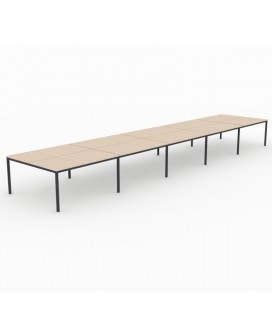 【Mesa de trabajo Bench Contour de 10 puestos】Mejor Calidad y Precio 2