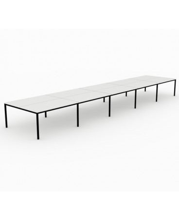 Mesa Bench Contour de 10 puestos de trabajo