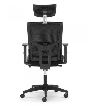 ▷ Silla giratoria con soporte lumbar y cabecero regulable
