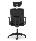 ▷ Silla giratoria con soporte lumbar y cabecero regulable