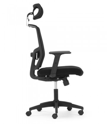 ▷ Silla giratoria con soporte lumbar y cabecero regulable