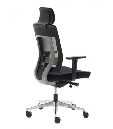 【Sillón giratorio de respaldo alto con cabecero integrado MARENTEL AGN】