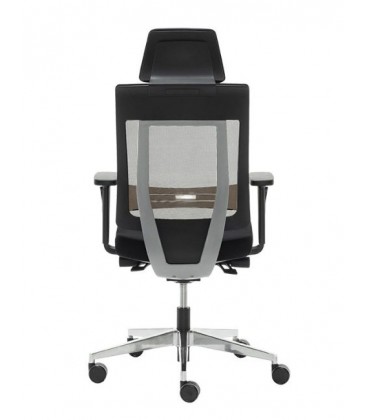 【Sillón giratorio de respaldo alto con cabecero integrado MARENTEL AGN】