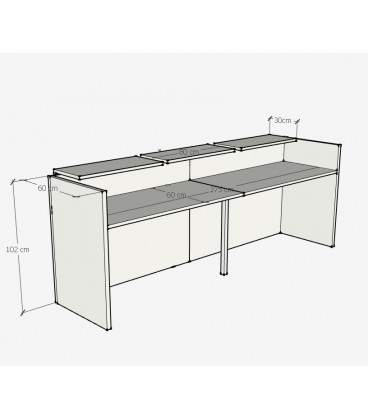 Mostrador TRIPLET COLOR