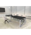 Mesa de reuniones Ofimeet Modern DL con efecto brillo para oficina